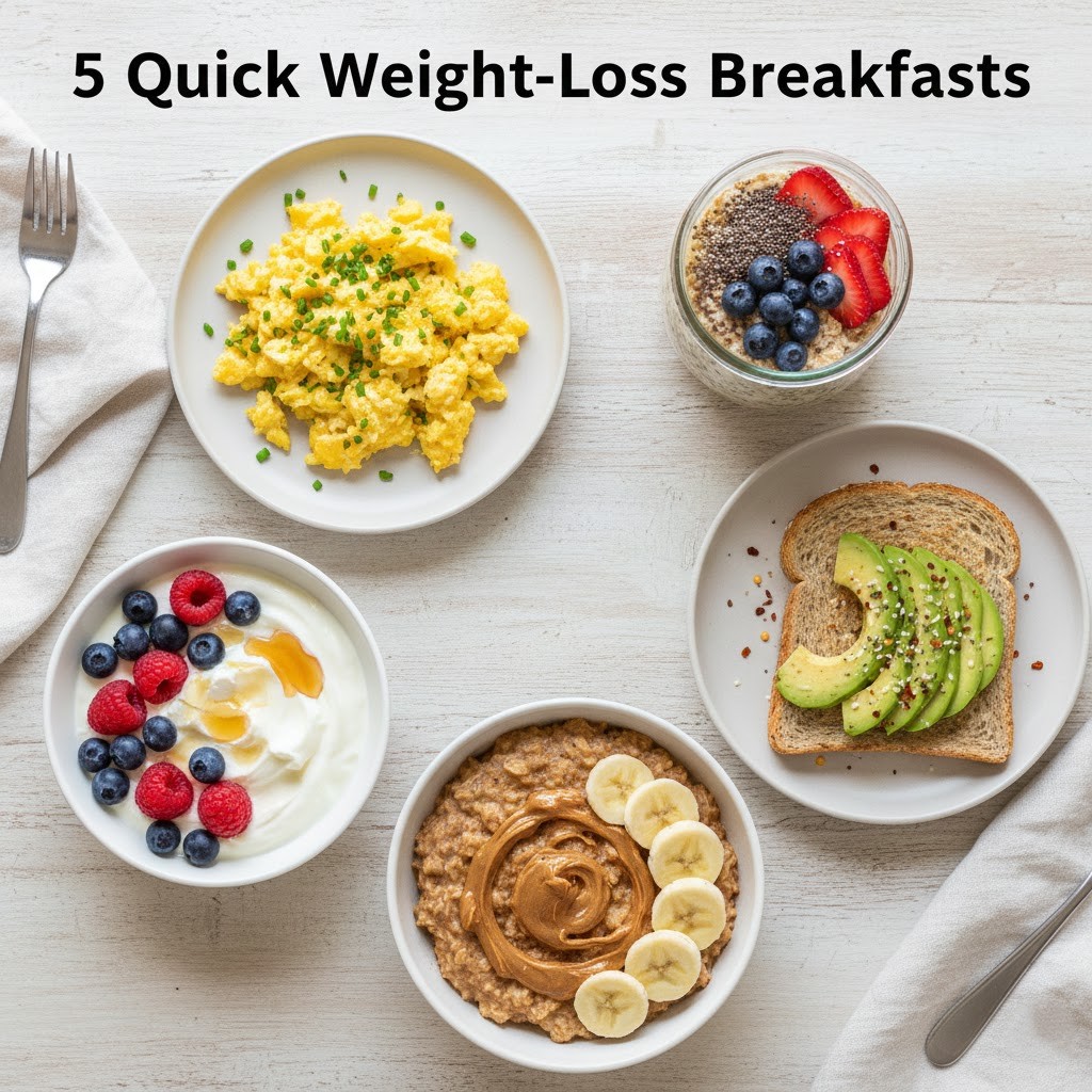 5 Quick Breakfasts to Support Weight Loss