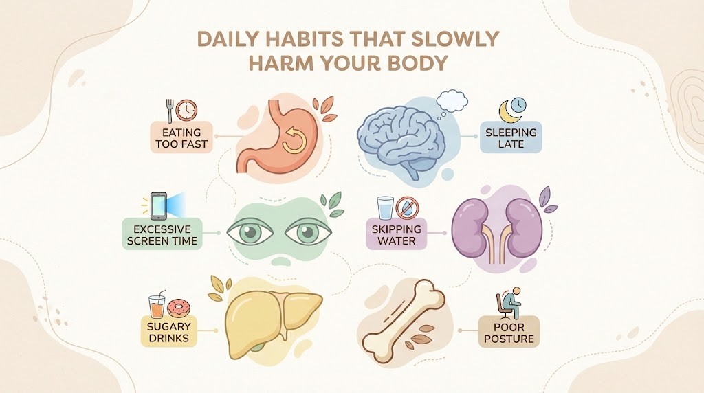 Daily Habits That Slowly Harm Your Body