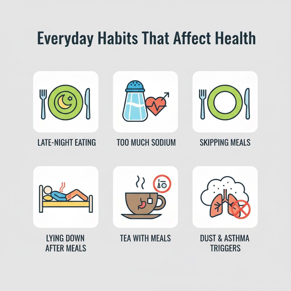 Habits Linked to Common Health Issues