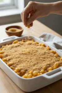 Step 7 — Assemble + breadcrumb topping