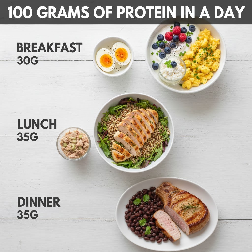How to Get 100 Grams of Protein a Day