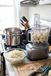 Step-by-Step Low-Calorie Cauliflower Pizza Crust