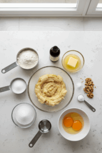 Ingredients for Gluten-Free Sugar-Free Banana Bread