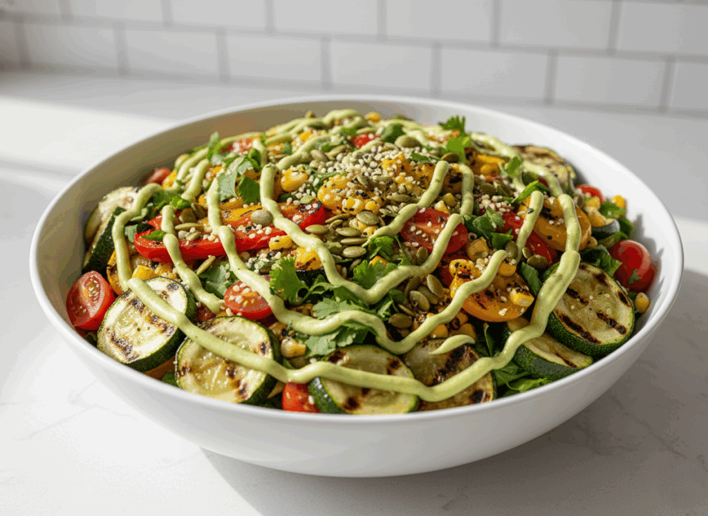 Detox Salad With Zero-Mayo Avocado Dressing