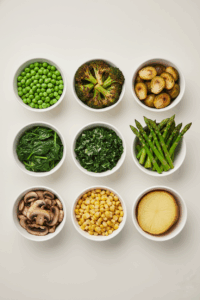 Vegetables highest in protein (ranked list) 
