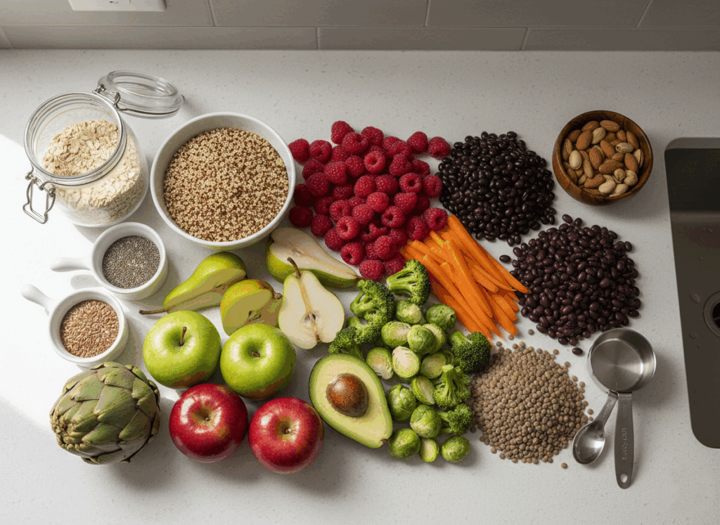 Best High Fiber Foods List to Boost Daily Fiber Intake