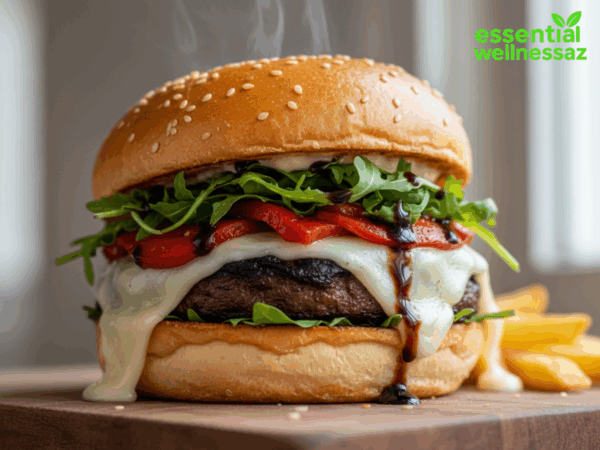 400-Calorie Mushroom Burger That Tastes Like Meat