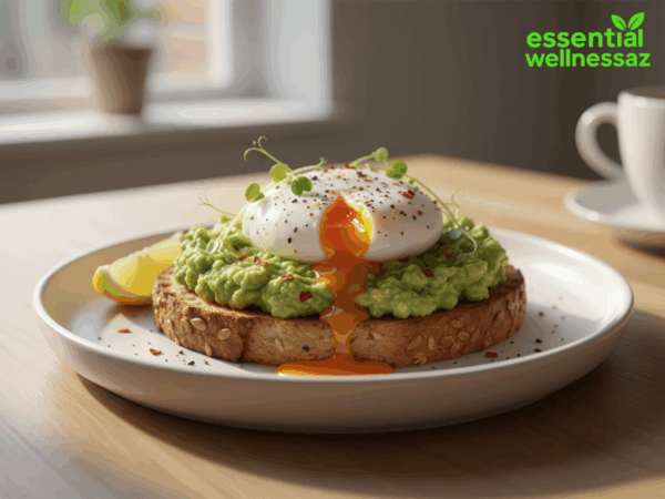 Easy Keto Avocado Smash Breakfast With Poached Egg