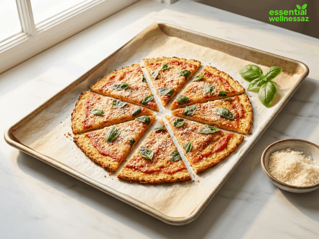 Under 500-Calorie Whole Cauliflower Pizza Recipe