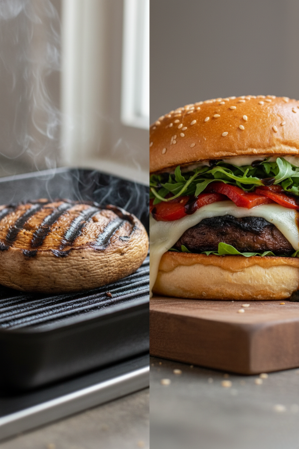 Why This 400-Calorie Mushroom Burger Tastes Like Meat