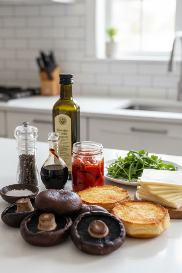 Ingredients You Need for a Meatless 400-calorie mushroom burger