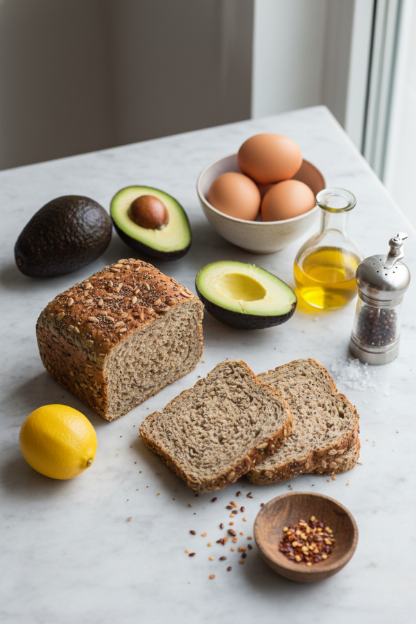 Ingredients for Keto Avocado Smash