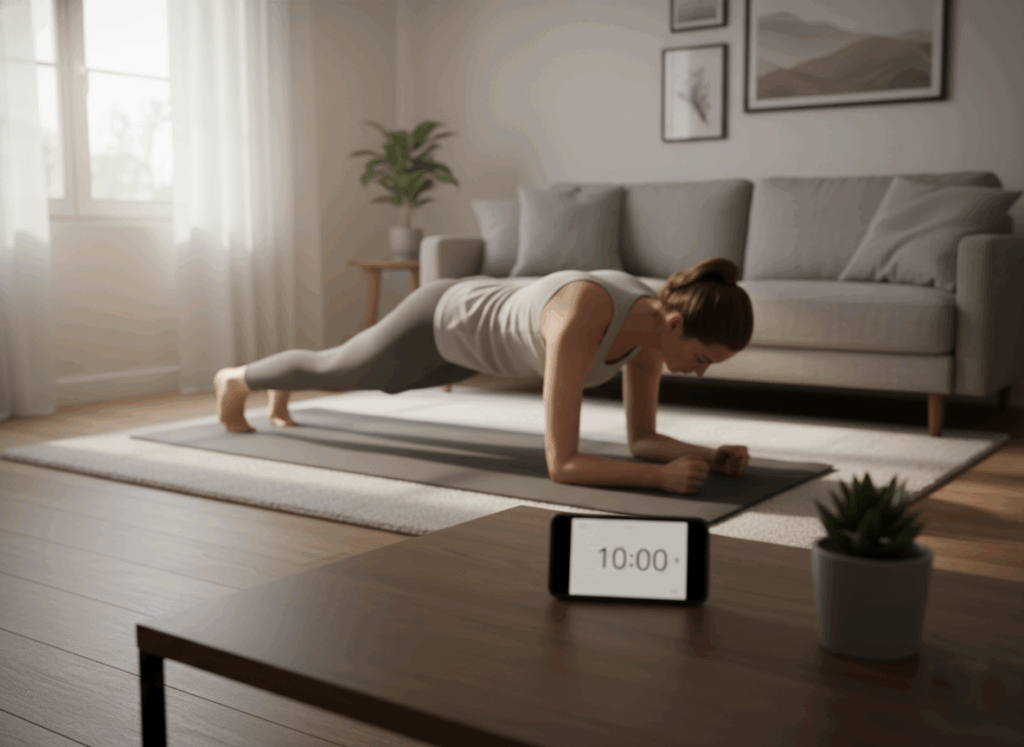 10-Minute Core Burn Workout at Home (No Equipment)