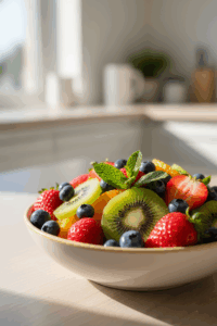 best foods for a healthy skin diet including salmon, blueberries, and leafy greens