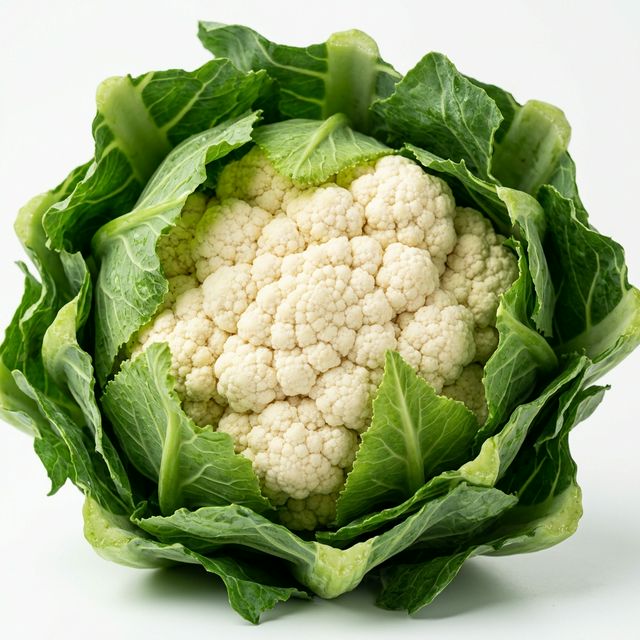 Fresh cauliflower head