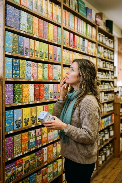 Wall of herbal tea options illustrating why generic herbal tea benefits lists fail to target specific body systems
