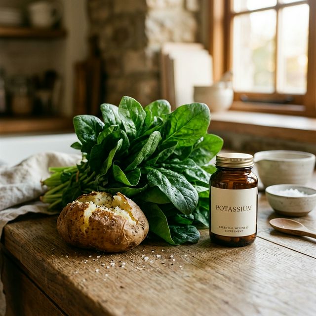 Comparison of potassium supplements versus potassium rich whole foods