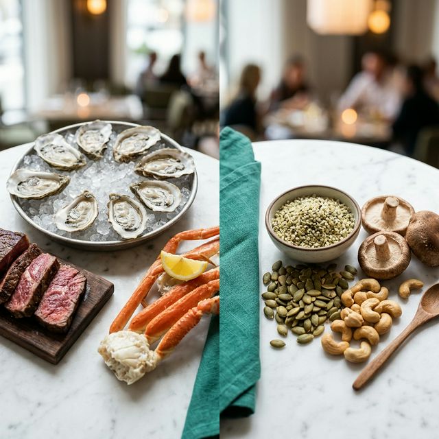 Zinc rich foods for immunity ranked — oysters, beef and crab alongside hemp seeds, pumpkin seeds and cashews