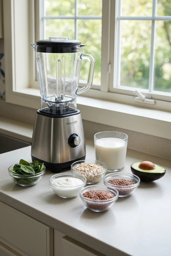 How to build anti-inflammatory smoothie recipes with simple ingredients on a blender prep station