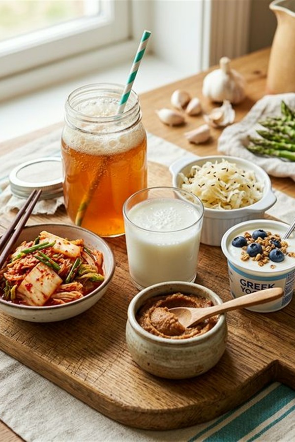 Fermented foods and gut-friendly ingredients that support the gut-brain axis