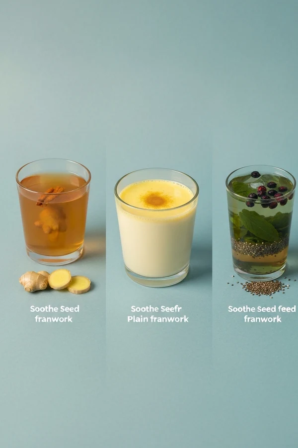 Gut health drinks soothe seed feed system with tea kefir kombucha and smoothie ingredients