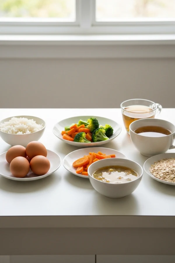 Improve gut health by calming digestion with simple meals tea and soft foods