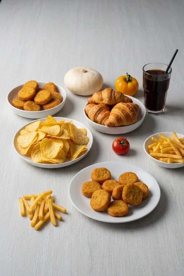 Seed oils and inflammation with ultra-processed snacks, takeout foods, and low-omega-3 choices