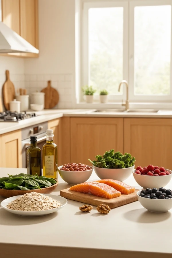 Seed oils and inflammation swaps with olive oil, avocado oil, salmon, beans, and greens