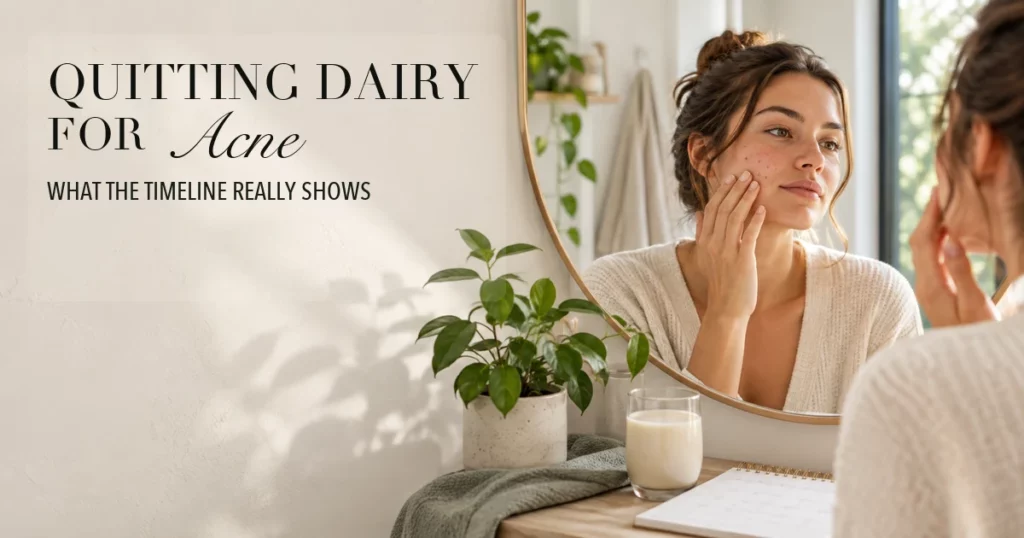 How Long After Quitting Dairy Does Acne Clear?