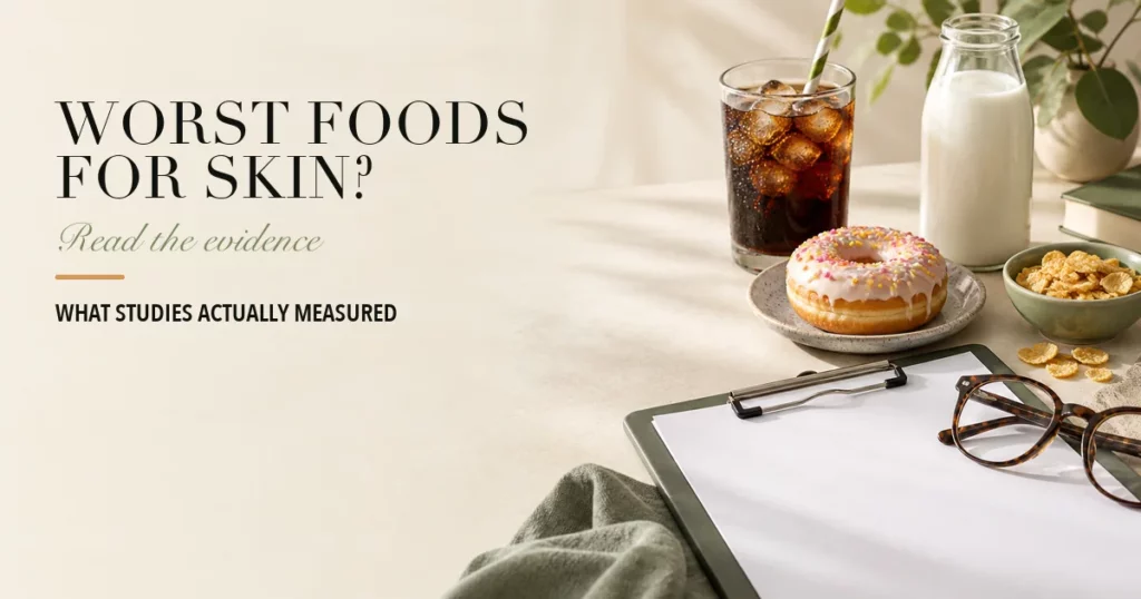 The Worst Foods for Skin, Ranked by What the Research Actually Measured